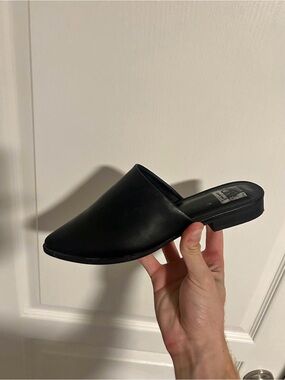 Black Slip-On Mule Women’s Shoe
